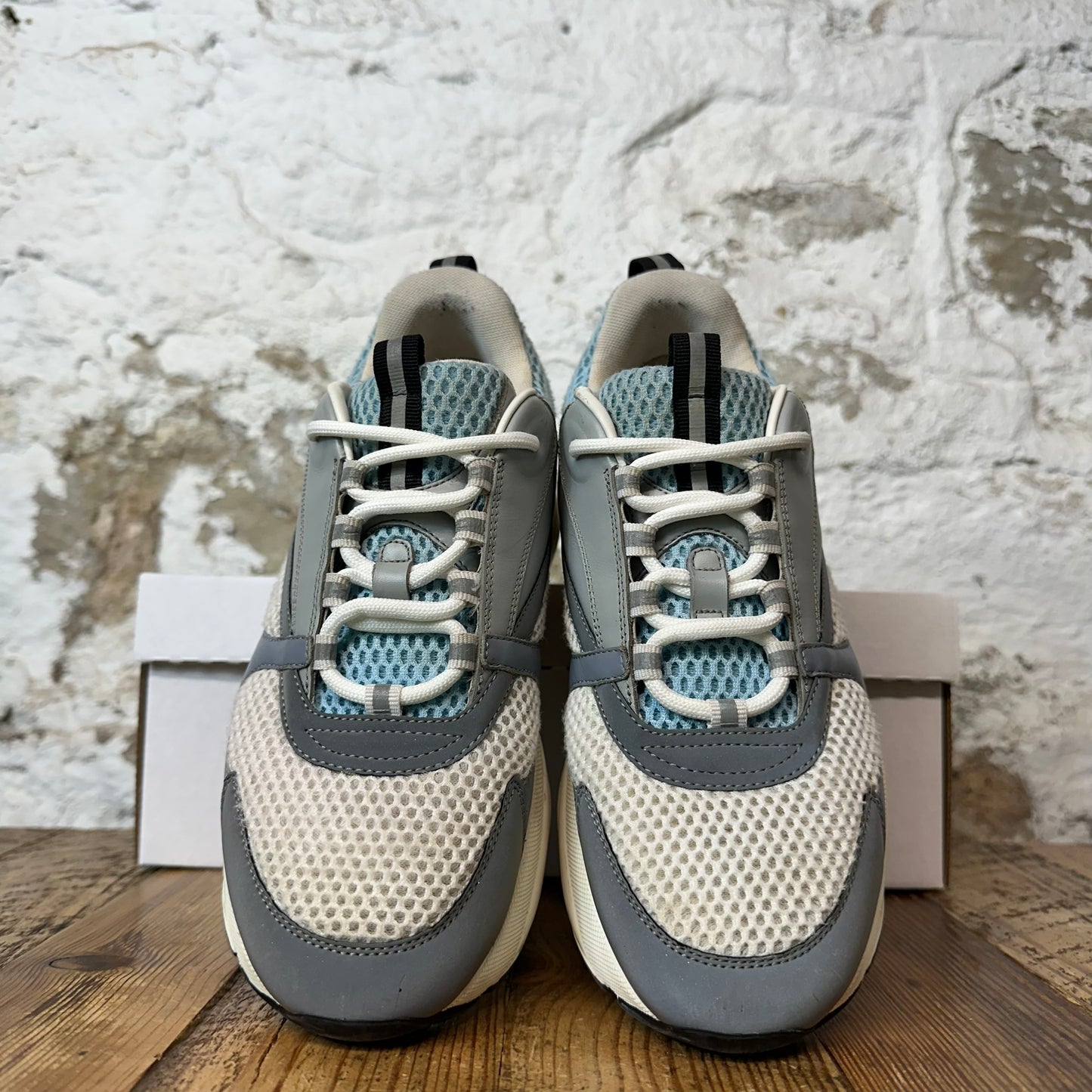 Dior B22 Gray White Blue Sneaker Sz 8 (41)