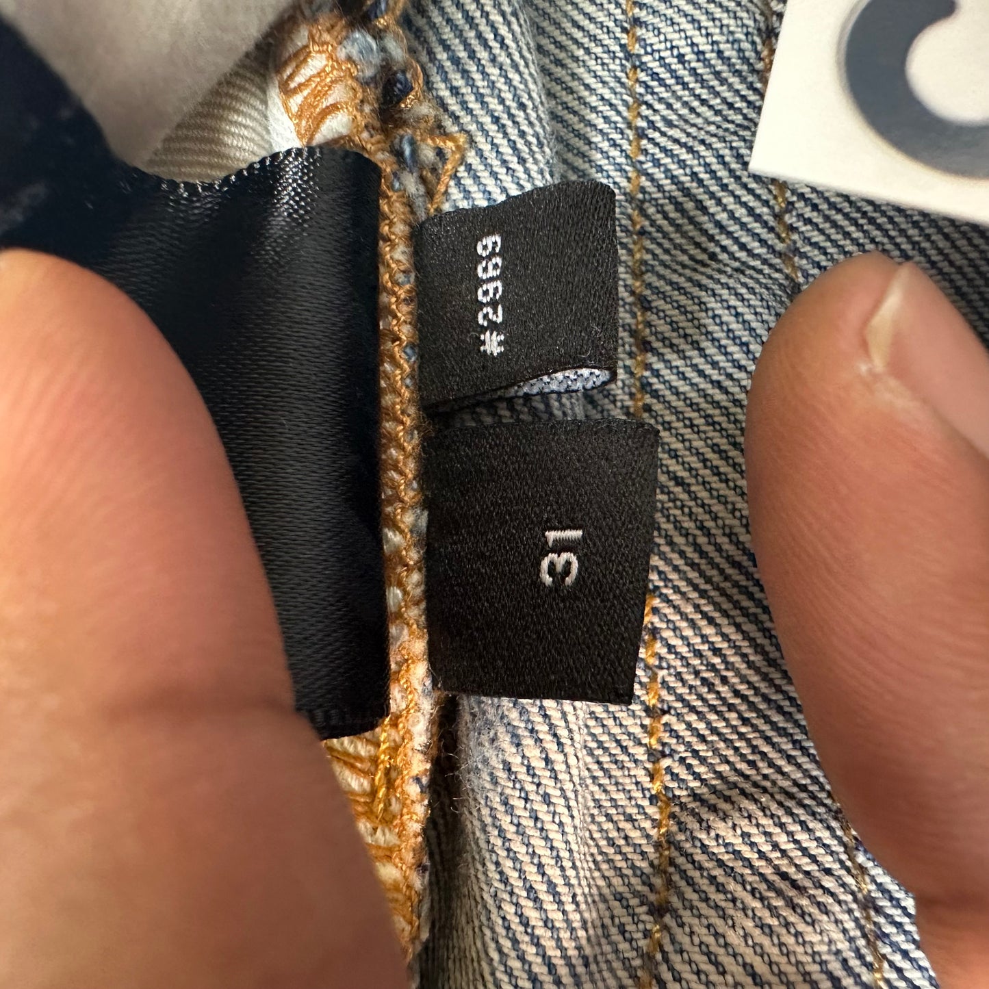Amiri Plain Blue Denim Jeans Sz 31