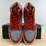 Air Jordan 1 Mid Denim Red Sz 10.5