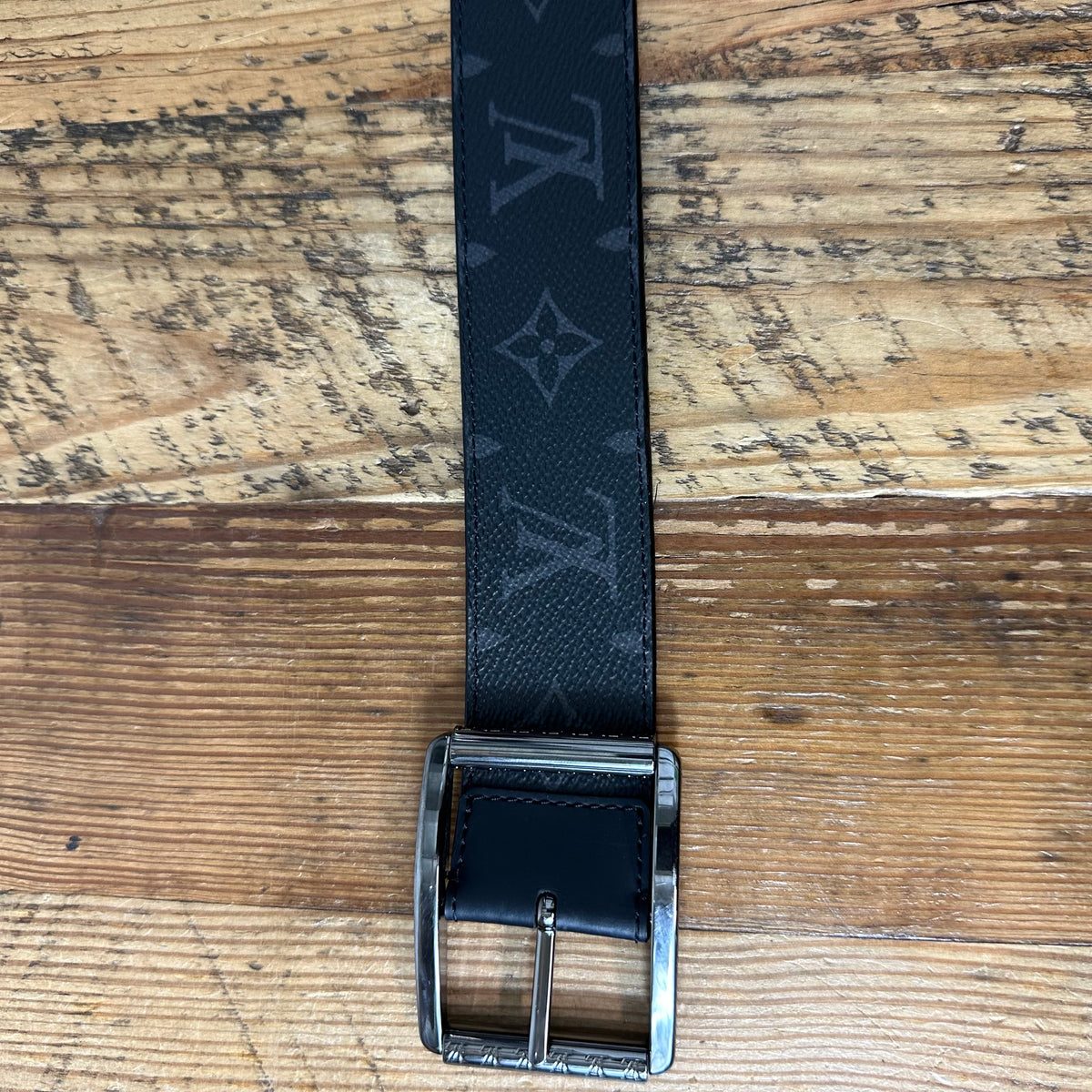 Louis Vuitton Reverso Eclipse Monogram Belt Sz (95/38)