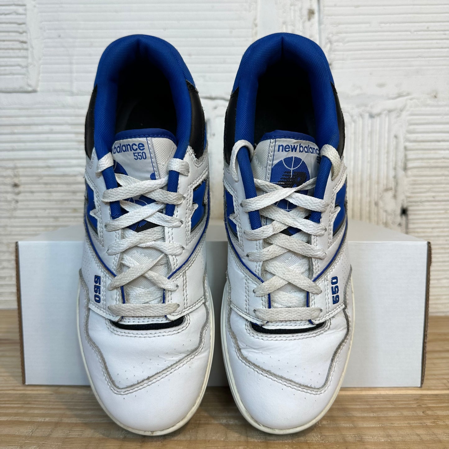New Balance 550 White Blue Sz 8