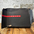 Prada Americas Cup Black Patent White Sneaker Sz 8.5