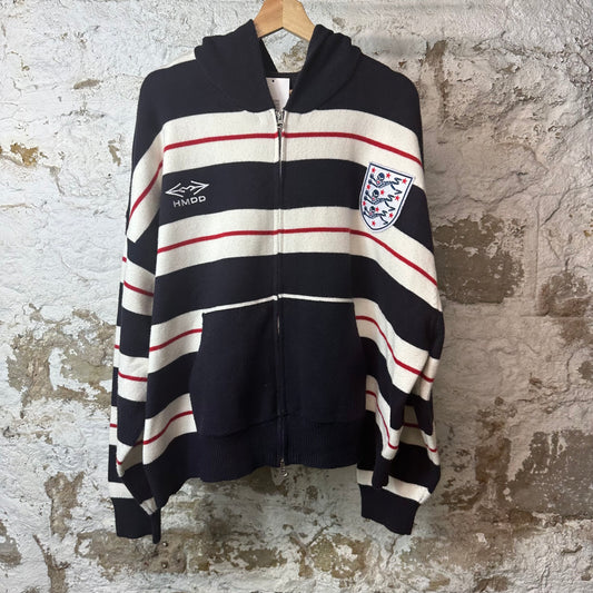 HMDD Ingerland Futbol Zip Up Hoodie Sz L