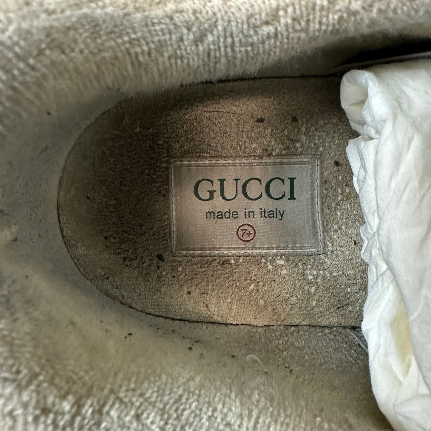 Gucci Ultrapace Black Orange Sneaker Sz 7.5