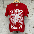 Saint Vanity White Griffin Red T-Shirt Sz S