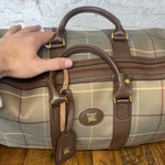 Burberry Plaid Duffle Bag