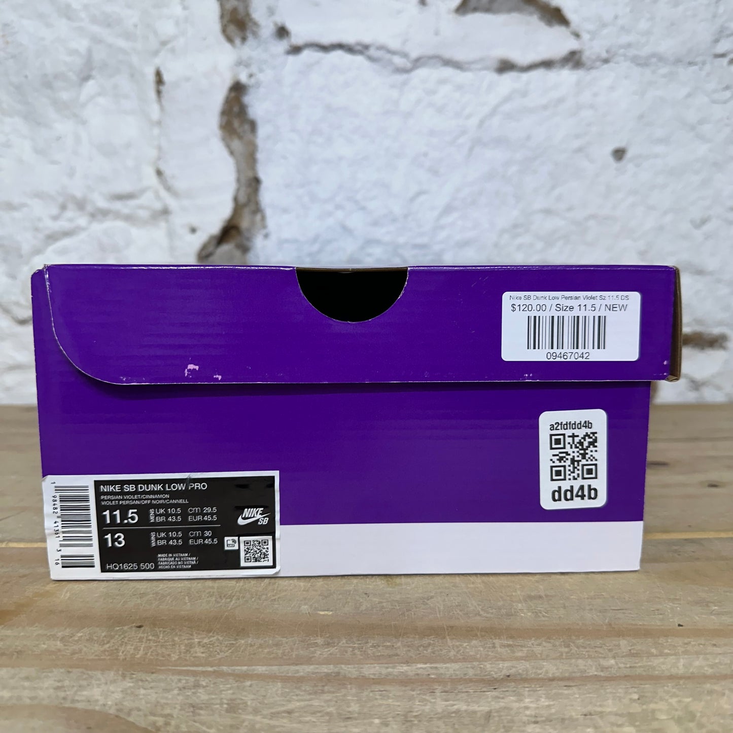 Nike SB Dunk Low Persian Violet Sz 11.5 DS