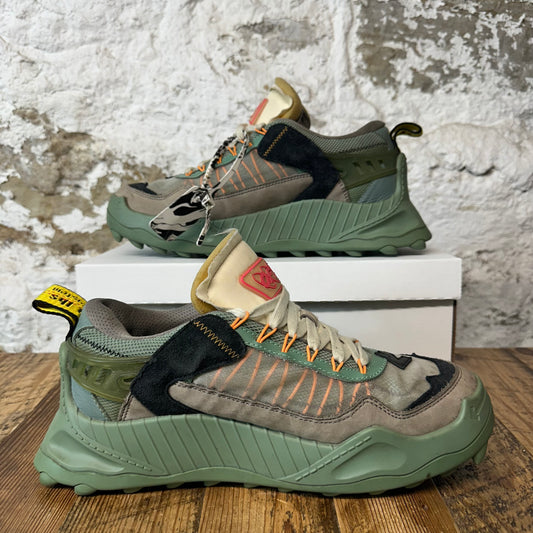 Off White ODSY 1000 Black Green Sneaker Sz 11 (44) No Box