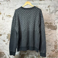 Louis Vuitton Damier Spread Crewneck Gray Sz XXL