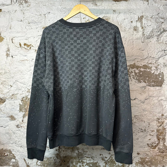 Louis Vuitton Damier Spread Crewneck Gray Sz XXL