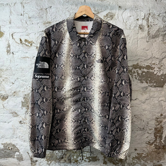 Supreme TNF Snakeskin Taped Seam Coach Jacket Sz L