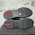Prada Americas Cup Triple Black Patent Sneaker Sz 10 DS