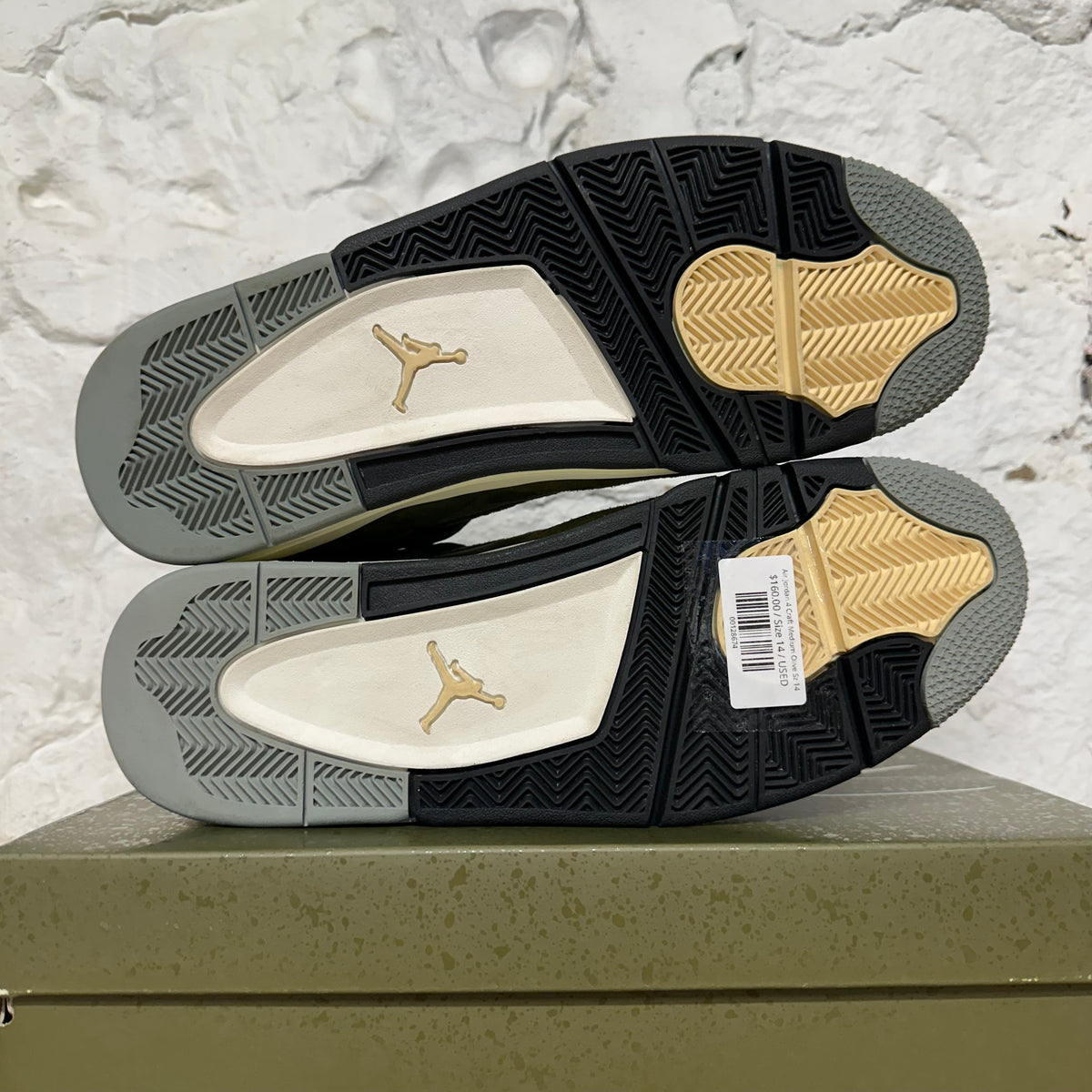 Air Jordan 4 Craft Medium Olive Sz 14
