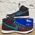 Nike SB Dunk High Deep Burgundy Aquamarine Sz 10.5