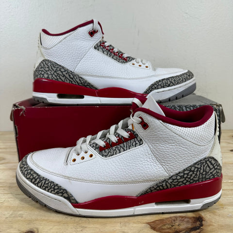 Air Jordan 3 Cardinal Red Sz 13