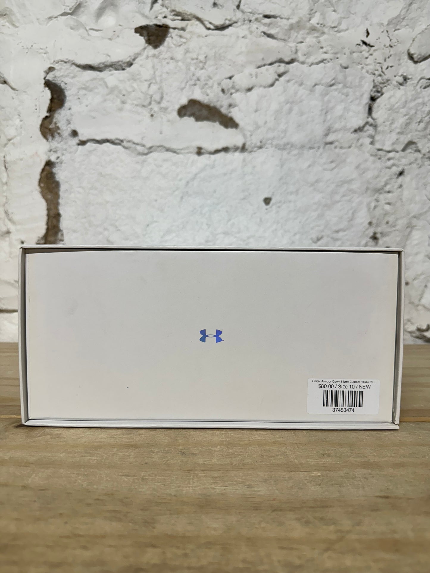 Under Armour Curry 1 Icon Custom Yellow Blue Sz 10 DS