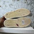 Ferragamo Gancini Navy White Loafer Sz 10