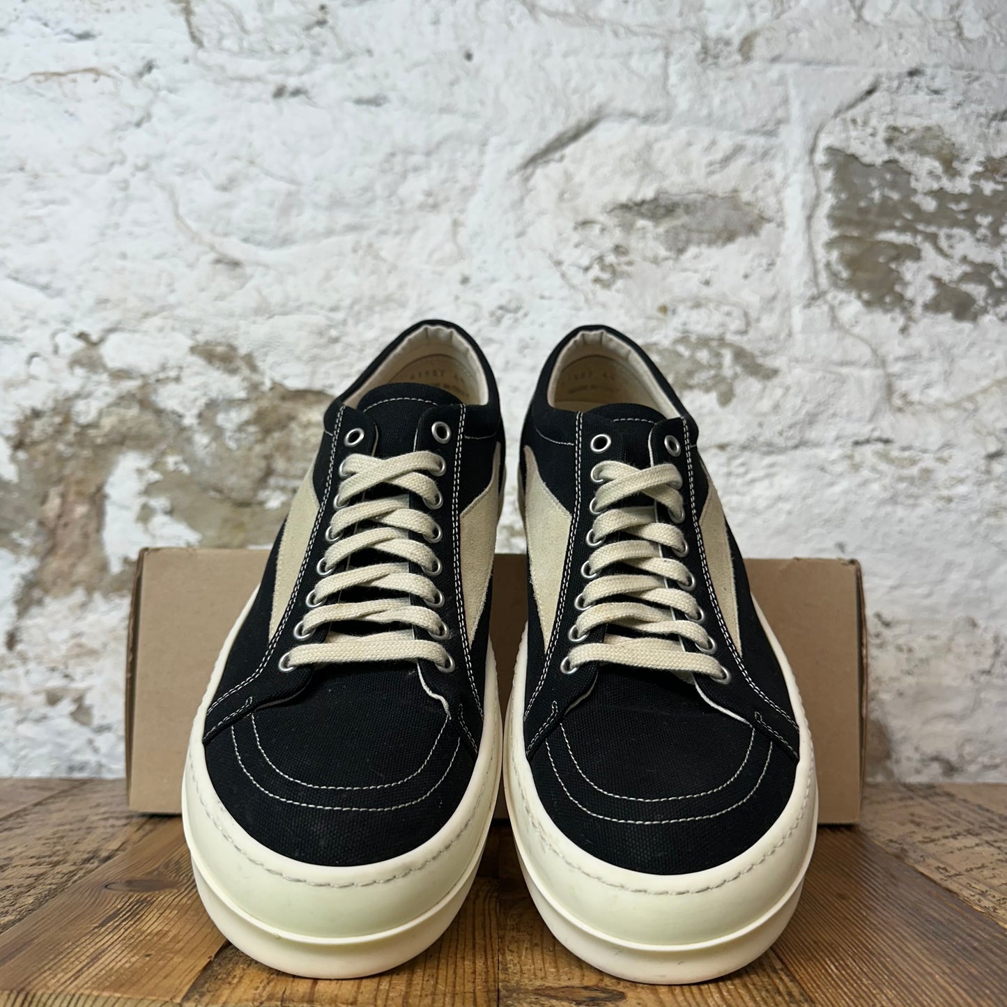 Rick Owens DRKSHDW Vintage Black MIlk Sneaker Sz 11 (44)