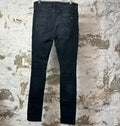 Amiri Distressed Side Spell Black Denim Jeans Sz 33