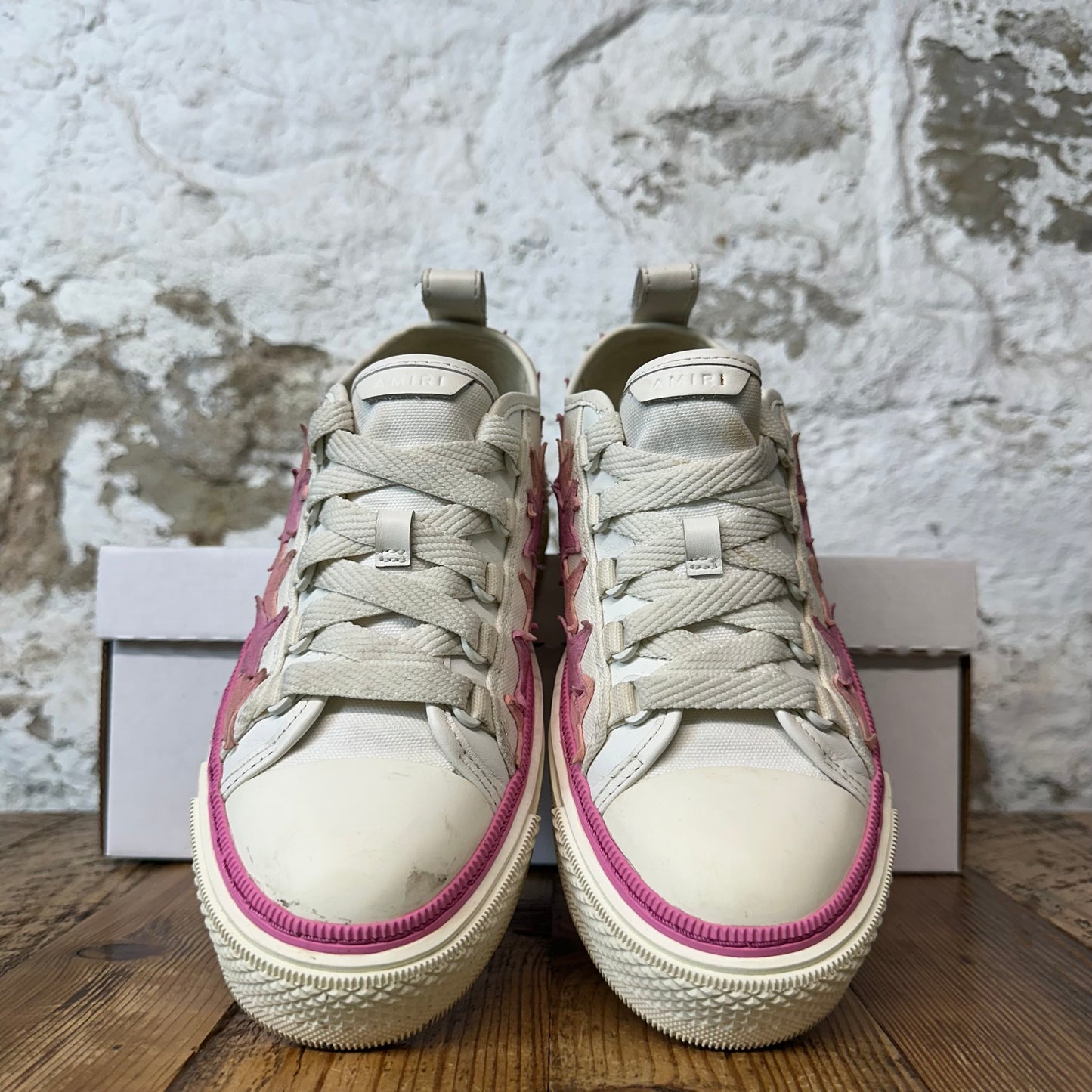 Amiri Pink Star Cream Sneaker Sz 4.5 (36)