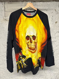 Supreme Ghost Rider Raglan L/S T-Shirt Sz L DS