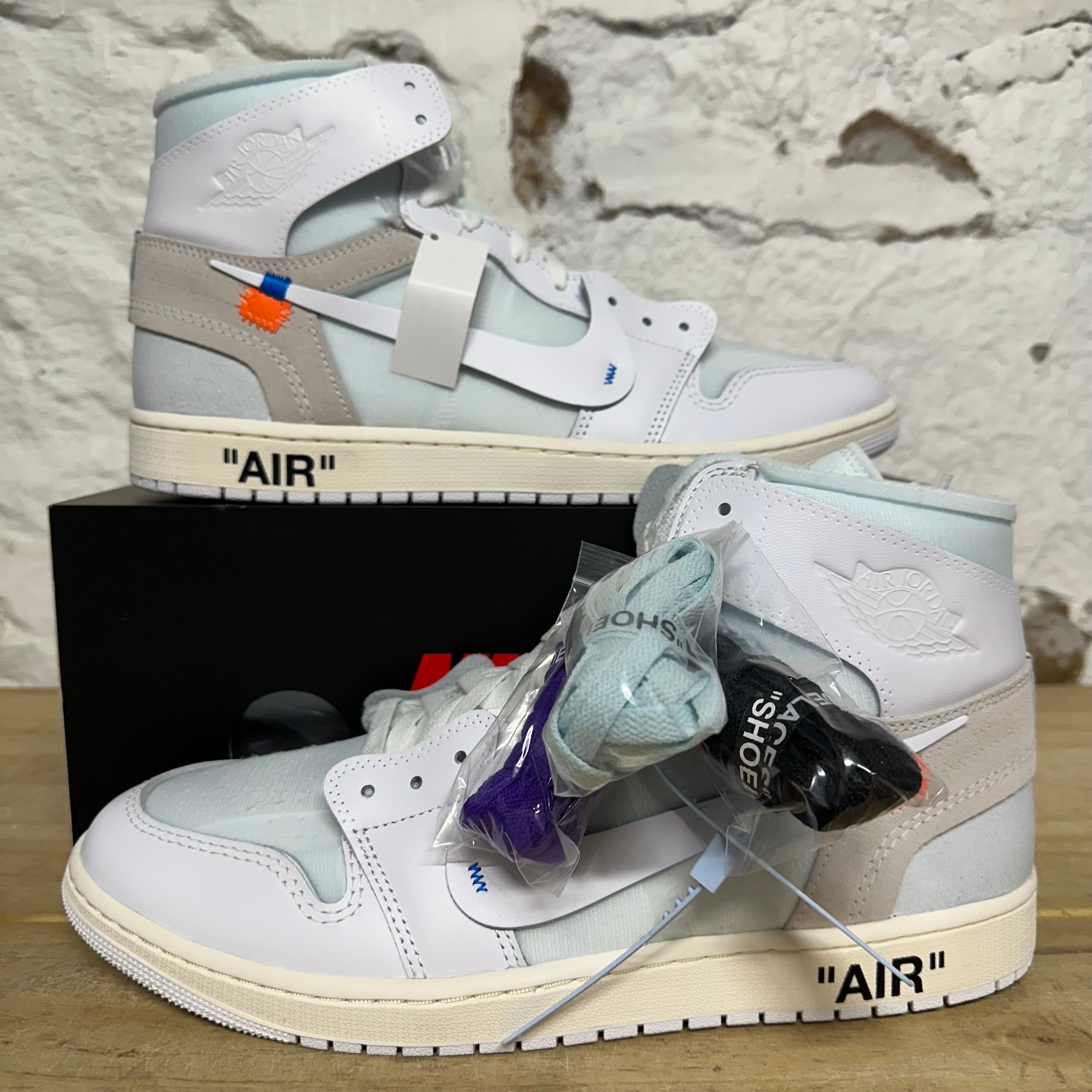 Air Jordan 1 High Virgil Abloh Archive  Alaska Sz 13 DS