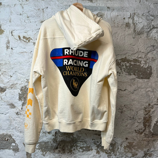 Rhude Racing WC Hoodie Cream Sz S