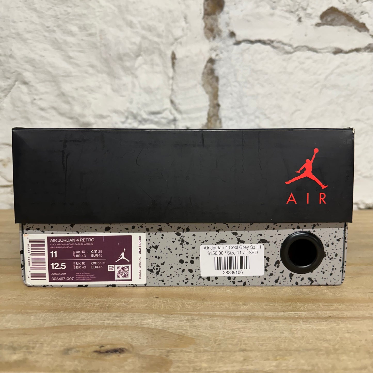 AIr Jordan 4 Cool Grey Sz 11