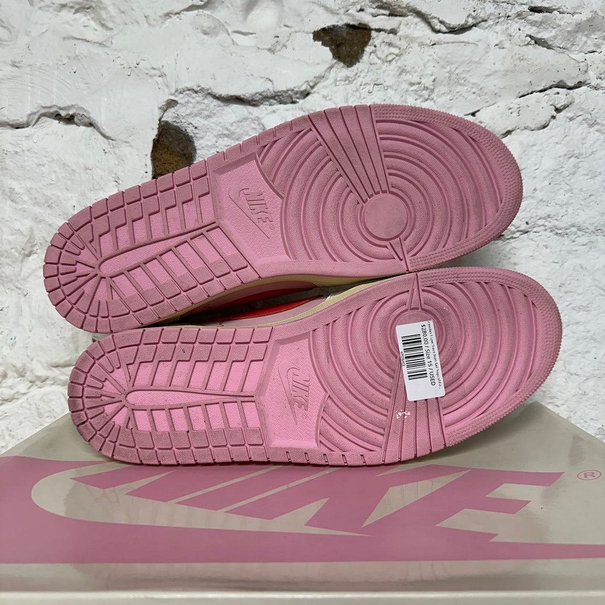 Air Jordan 1 Low Travis Scott Sail Tropical Pink Sz 15