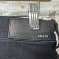 Amiri Hibiscus Flower Print Black Denim Jeans Sz 31