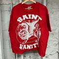 Saint Vanity White Griffin Red T-Shirt Sz L