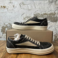 Rick Owens Vintage Black Washed Foil Milk Sneaker DS