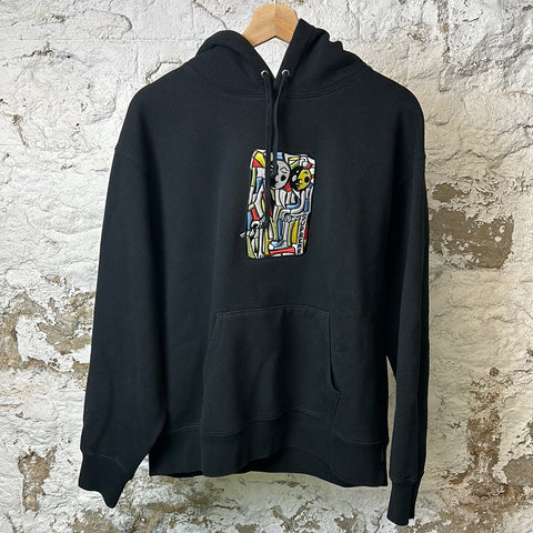 Supreme Abstract Picture Hoodie Black Sz S