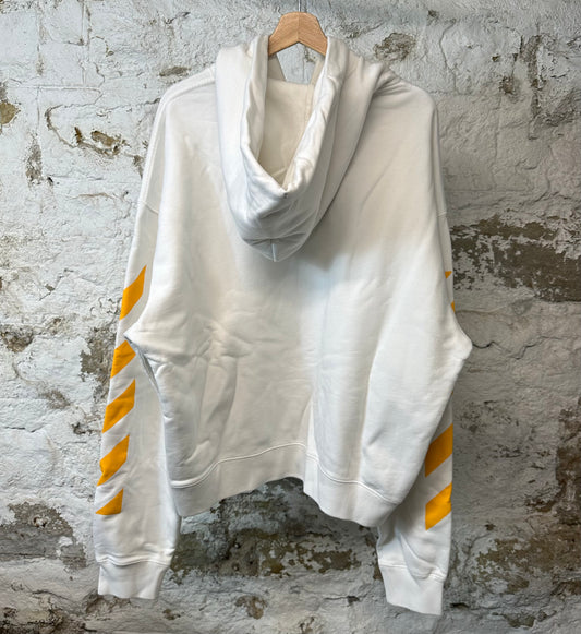 Off White Skeleton Hoodie White Sz XL
