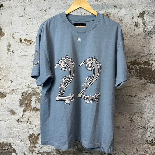 Amiri Skater 22 T-shirt Blue Sz M