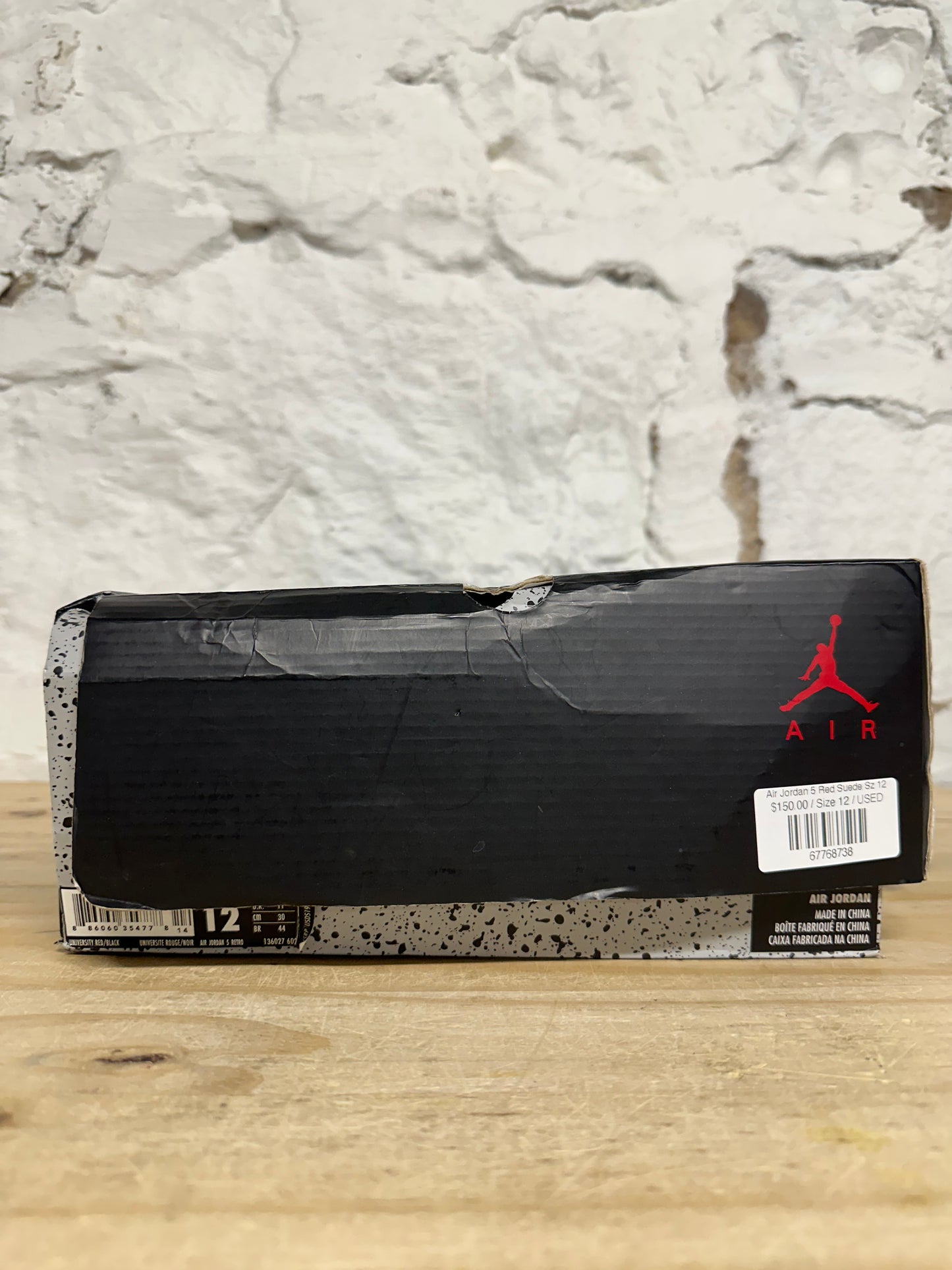 Air Jordan 5 Red Suede Sz 12