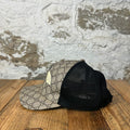 Gucci Canvas GG Monogram Bee Hat Sz XL