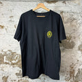 Chrome Hearts Yellow Horseshoe Black T-Shirt Sz L