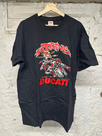 Supreme Ducati Black T-shirt Sz L