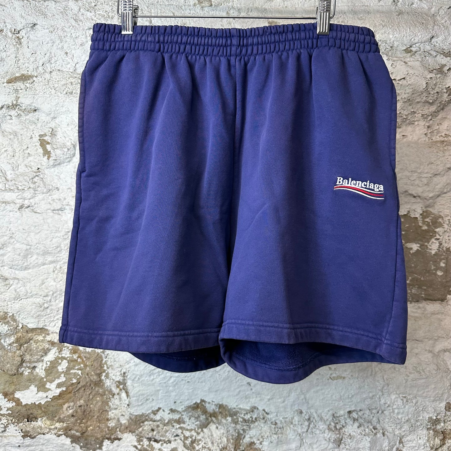 Balenciaga Political Navy Shorts Sz M