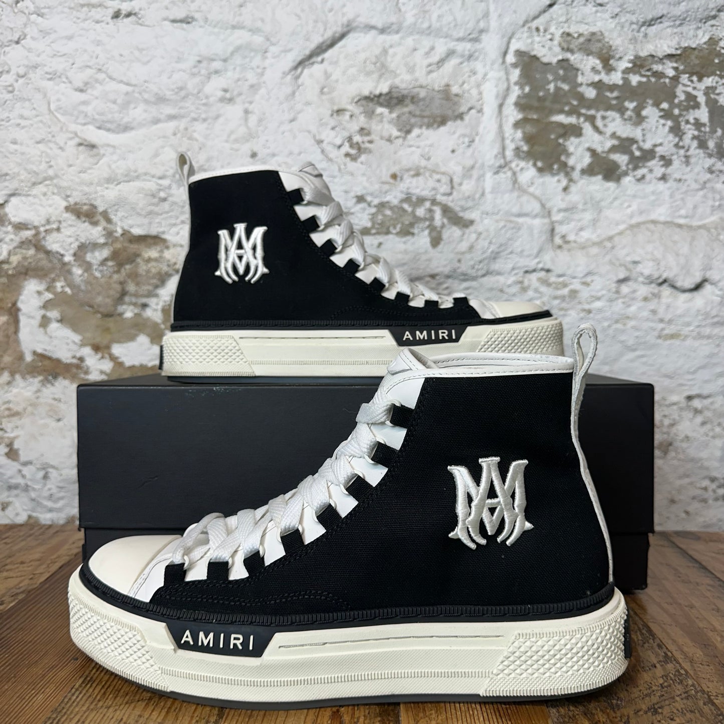 Amiri High White AM Black White Sneaker Sz 11 (44)
