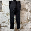 Amiri MX2 Pink Red Patch Black Denim Jeans Sz 36