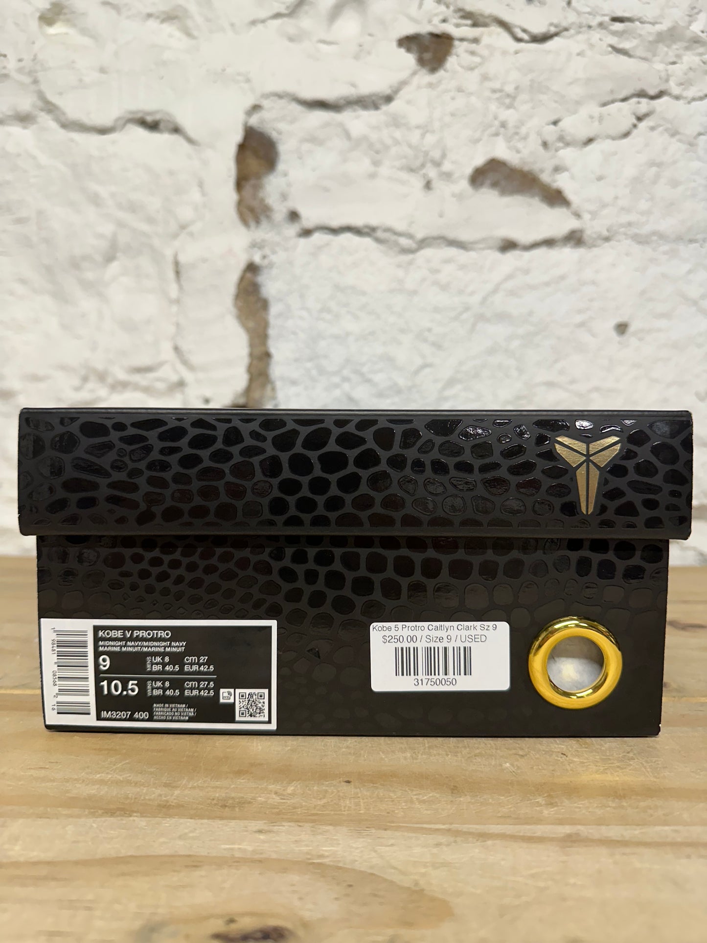Nike Kobe 5 Protro Caitlin Clark Indiana Fever Sz 9