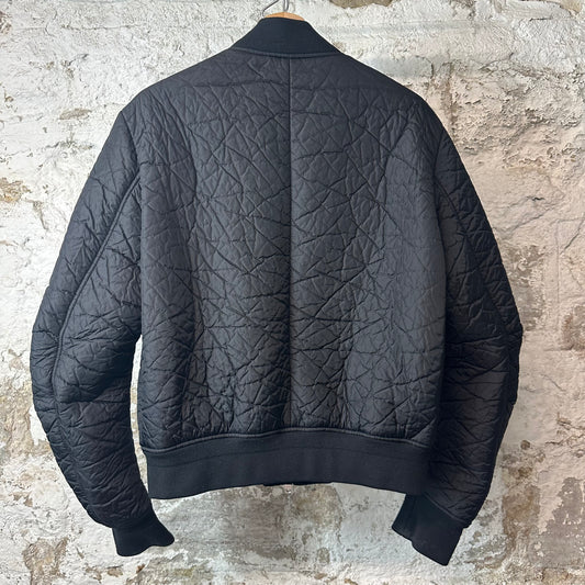 Amiri MA Tonal Crinkle Bomber Jacket Black Sz M
