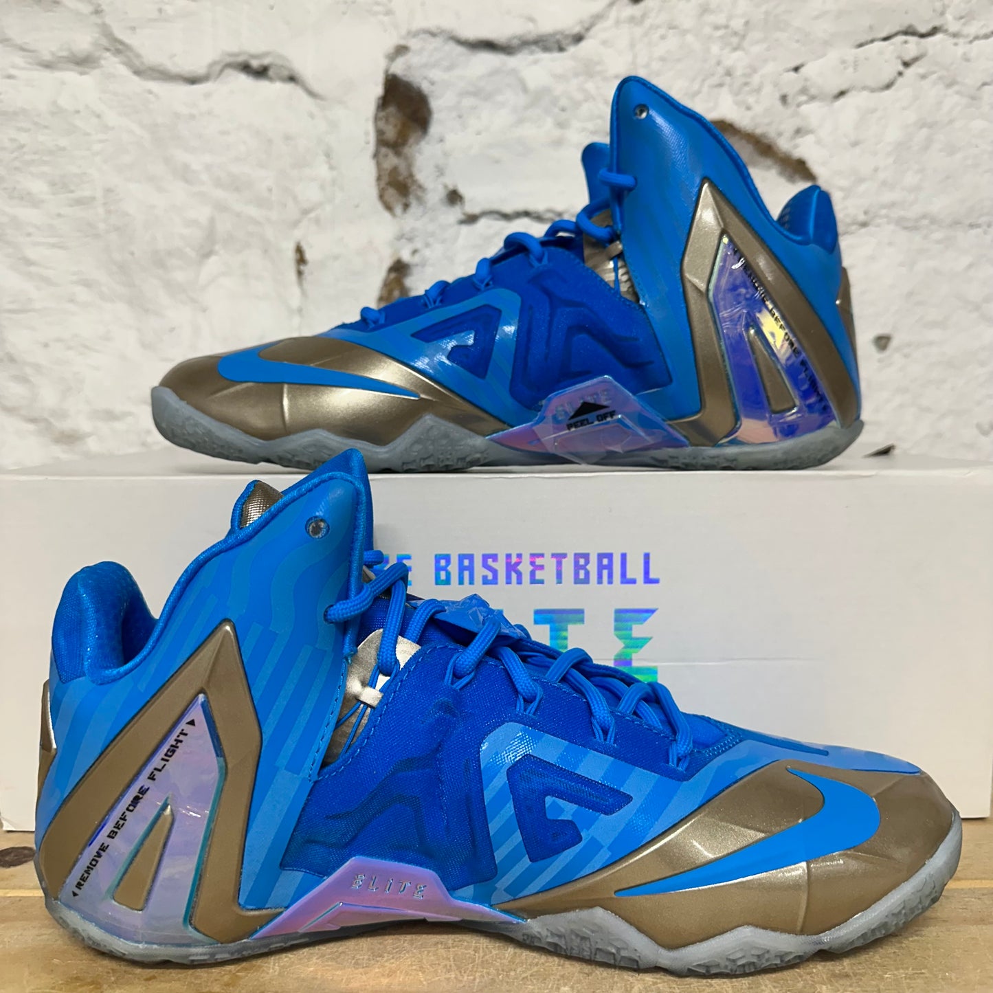 Nike LeBron 11 Elite Maison 3M Blue Sz 10 DS