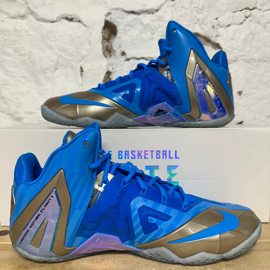Nike LeBron 11 Elite Maison 3M Blue Sz 10 DS