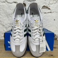 Adidas Samba White Green Sz 11.5 DS