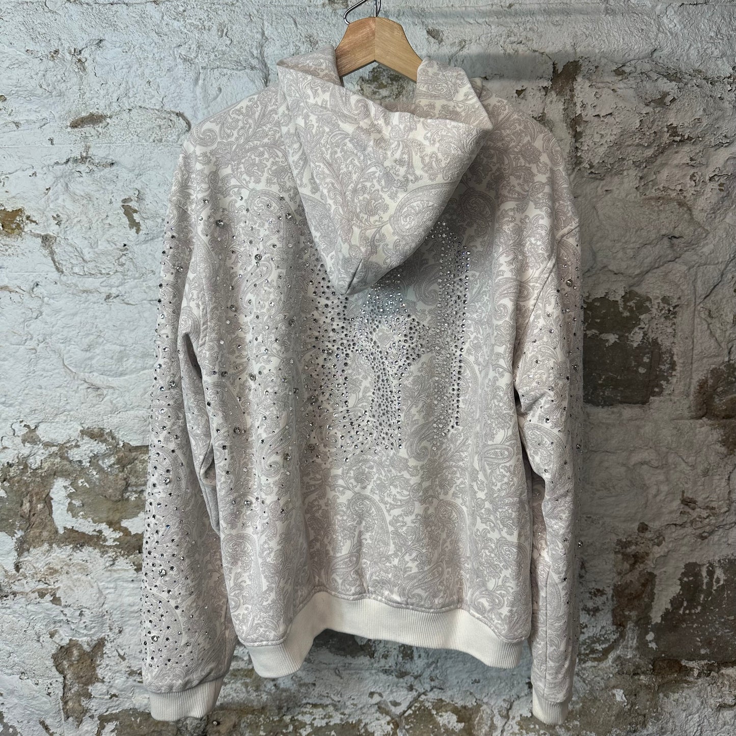 Birth Of Royal Child Blossom Crystal Zip Up Hoodie Sz L