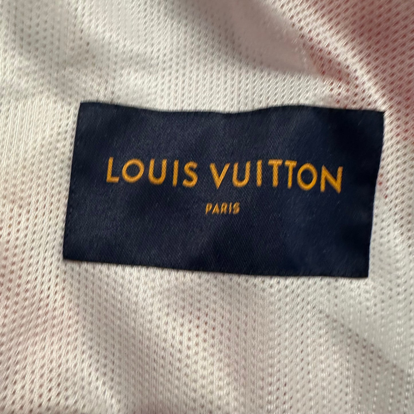 Louis Vuitton Orange Bandana Bleached Monogram Jacket Sz L (50)