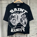 Saint Vanity White Griffin Black T-Shirt Sz S